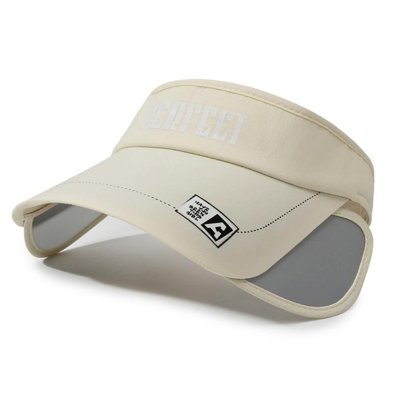 Summer sun protection visor hat women running outdoor sports brim empty top hat men's casual cycling versatile telescopic