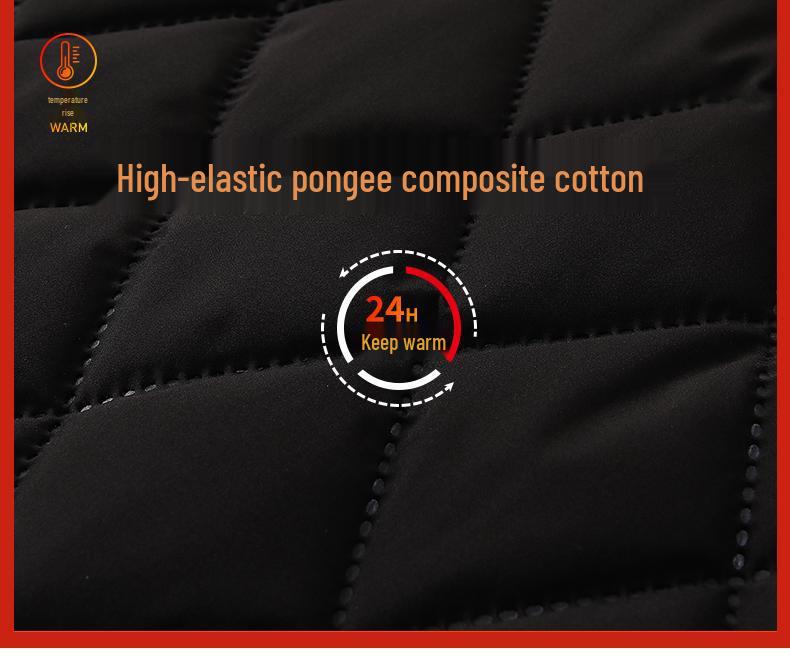 Unisex Graphene-Enhanced Windbreaker: Cotton & Velvet, Heat-Retaining, Windproof, Waterproof, Custom Embroidery