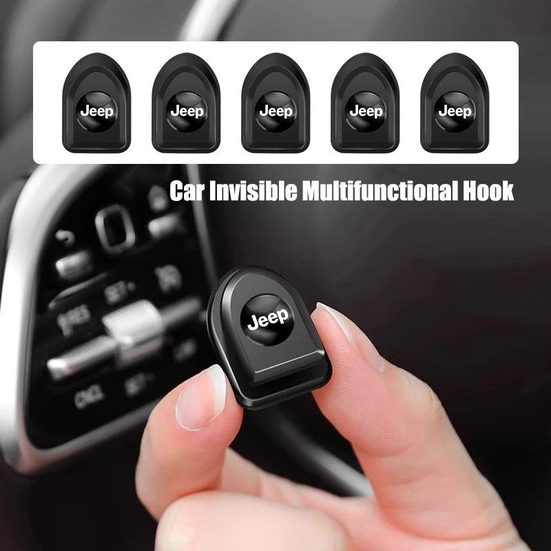 Mini Invisible Multifunctional Car Hook for Jeep Grand Cherokee Wrangler JK Gladiator Compass Renegade Patriot Liberty Commander