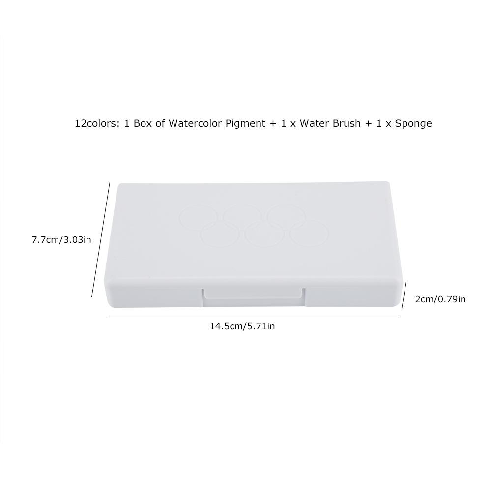 Portable   Water Color Paint Watercolor Pigment Set Drawing Painting Supplies (12 colors)