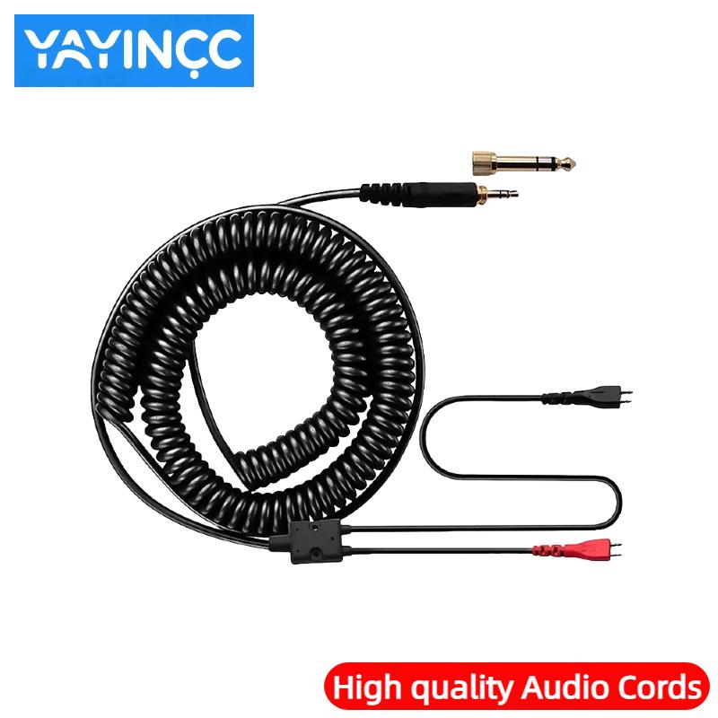 

YAYINCC Spring Relief Coiled Headphone Cables for Sennheiser HD25 HD25-1 HD25-1 II HD25-C HD25-13 HD 25 Replacement Cable Cords чорний
