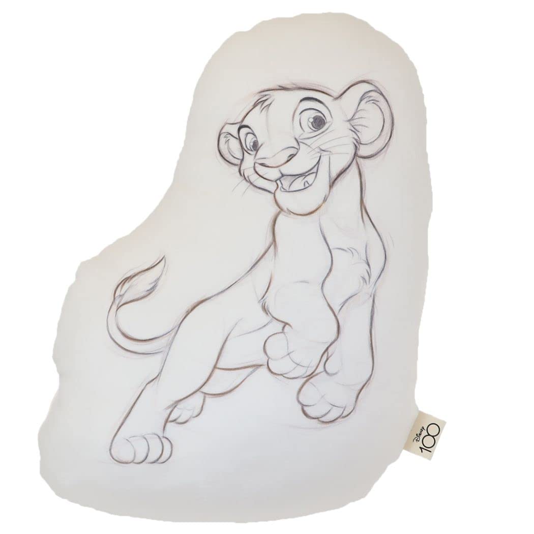 

MORIPiLO Morishita Disney Lion King Simba 25x35cm Sofa Backrest Pillow Plush Cushion Character Merchandise Disney 100th Anniversary Ivory 4621129