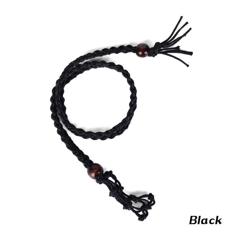 Crystal Cage Necklace Holder Adjustable Length Empty Stone Pendant Holder Hand-Woven Necklace Cord for DIY Jewelry Making