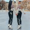 Women's High Waist PU Leather Pants - Autumn/Winter Slim Fit Plus Size Leggings
