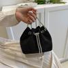 Stylish Chain Crossbody Bucket Bag 2023 New Large Capacity Pu Leather Trendy Handbag