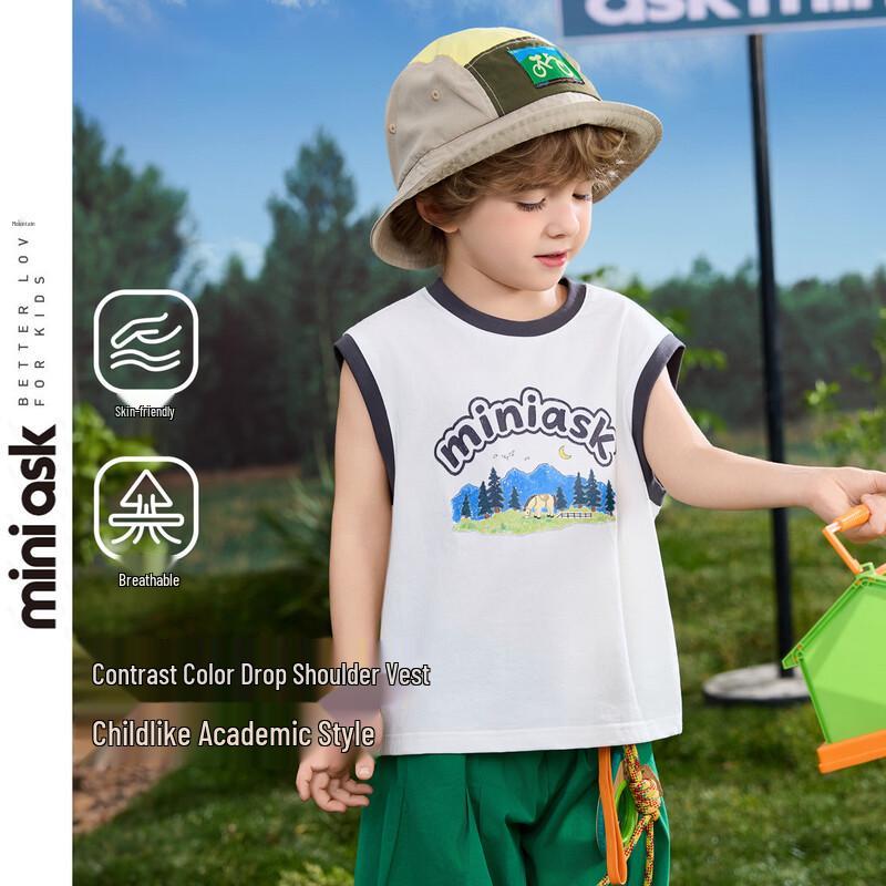 

ASK JUNIOR Boys Summer Sleeveless Vest Top 120