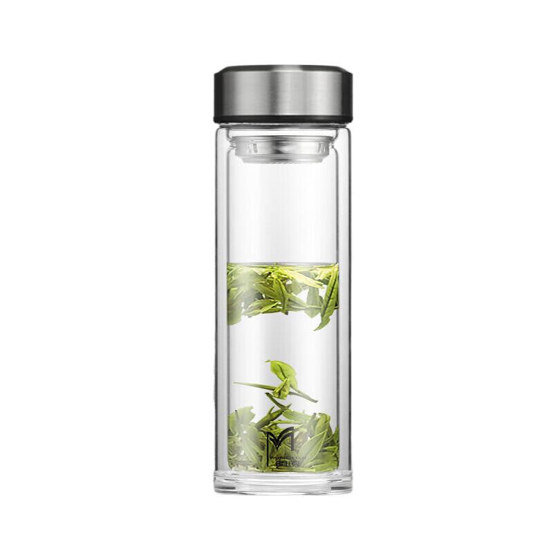 MINGHUI Double-Layer Tea Infuser Glass Bottle