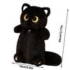 Peluche Gato Siamés Estuche para Lápices Animal de Peluche Gran Capacidad Bolsa de Papelería Diseño Lindo Dibujo Animado Muñeco Gato Bolsa para Lápices Aprendizaje