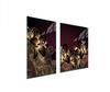 GLASPLATTE und SCHNEIDEBRETT 100x52 ORCHIDEE