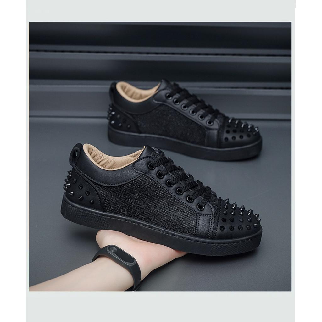 Rivet Hot Drill Men's Plate Shoes, Men's Shoes Sports Shoes Tide Korean Casual Shoes