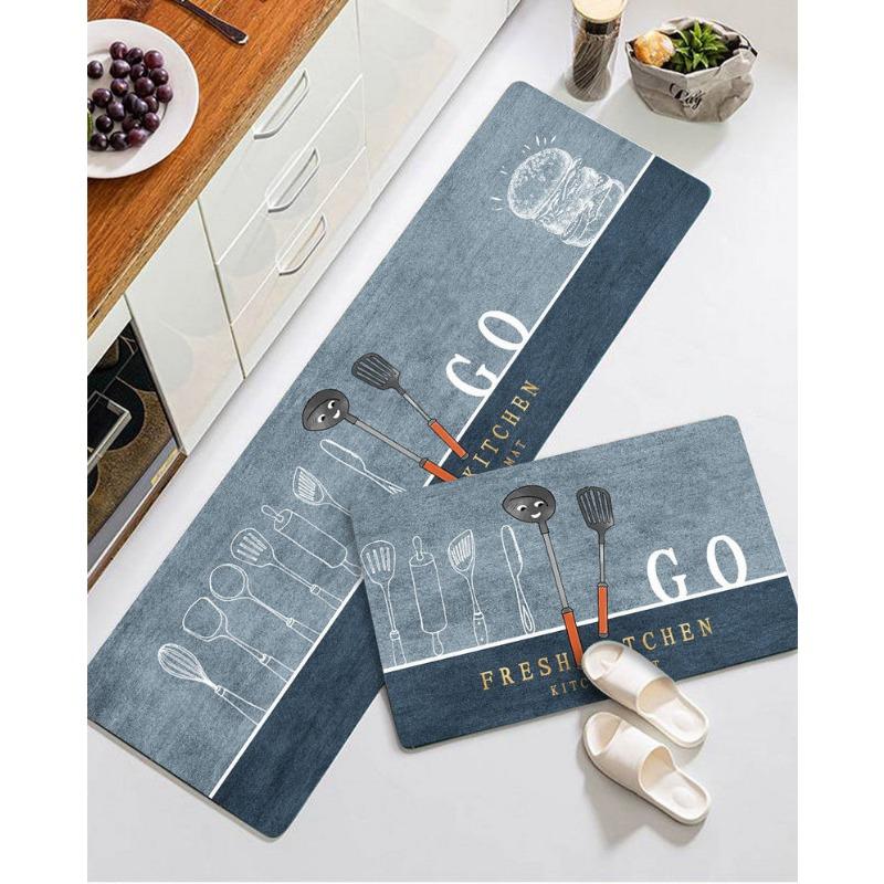 Non-slip Soft Diatom Mud Mat Bathroom Entry Toilet Long Kitchen Door Entry Mat Absorbent Quick Drying