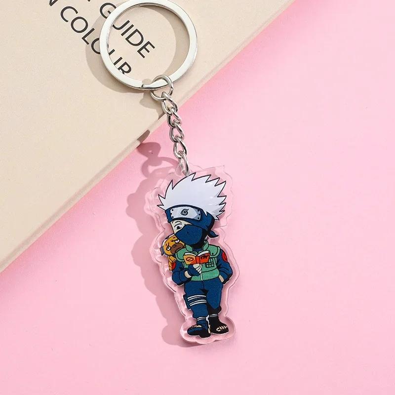 Naruto anime peripherals acrylic keychains toys cartoon schoolbags adorable plus exquisite tiny keychains present
