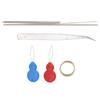 22 Pcs Zippered Oxford Bag Jewelry Making Tool Kit Pearls Making Kit  Leather Handicrafts