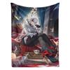 Cartoon Flannel Fashion Blanket – Double-Sided Print, Hypoallergenic, Ultra-Soft (Best for Toddlers)