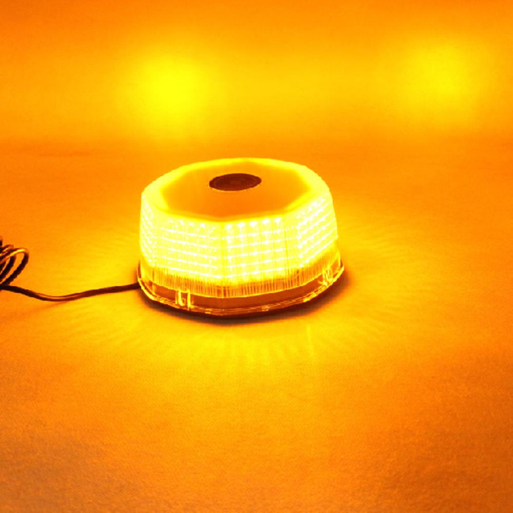 Yellow 240LED Octagon Strobe Light Rotating Beacon Emergency Warning Lamp 12/24V