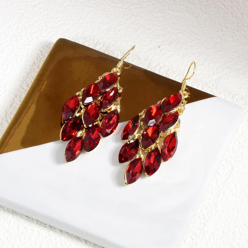 Large Rhinestone Earrings Accessible Luxurytrendyretro Earrings Elegant Earrings