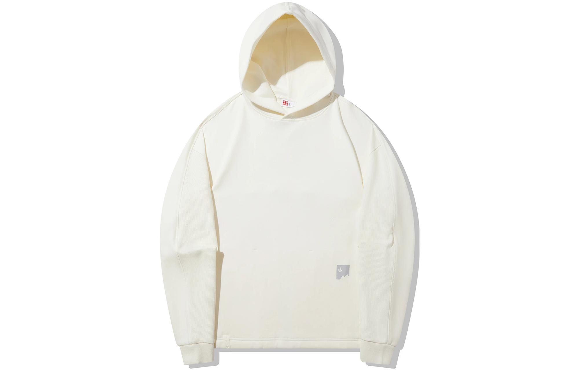 Li Ning Sweatshirts Men s Ecru Hooded Moderate Regular AWDT709-2 2XL