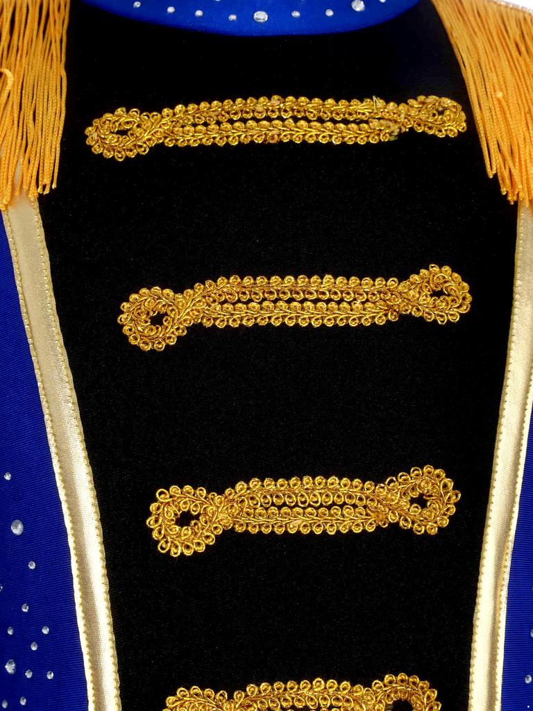 Children‘s Circus Themed Leotard Sparkly Rhinestones Long Sleeve Tassel Shoulder Pads Contrast Color Bodysuit for Stage Performance