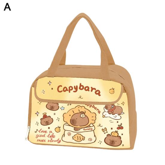 Cartoon Lunch Bag Insulated Bag Large Capacity Zipper Closure Waterproof Easy to Clean Lunch Tote Bag with Handle
