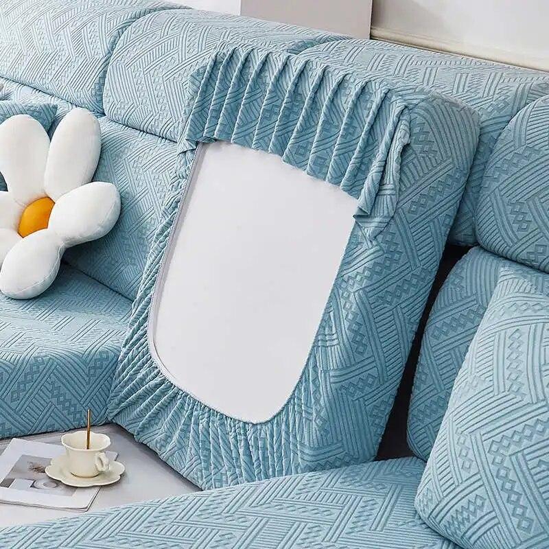 Four Seasons Universal Sofa Cushion Covers with Skirt All-inclusive Non-slip Couch Slipcover Combination Sofa Mattress