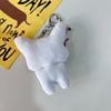 Unisex Dark Ghost Plush Keychain Creepy Bloody Halloween Bag Pendant Scary Accessories  Cosplay