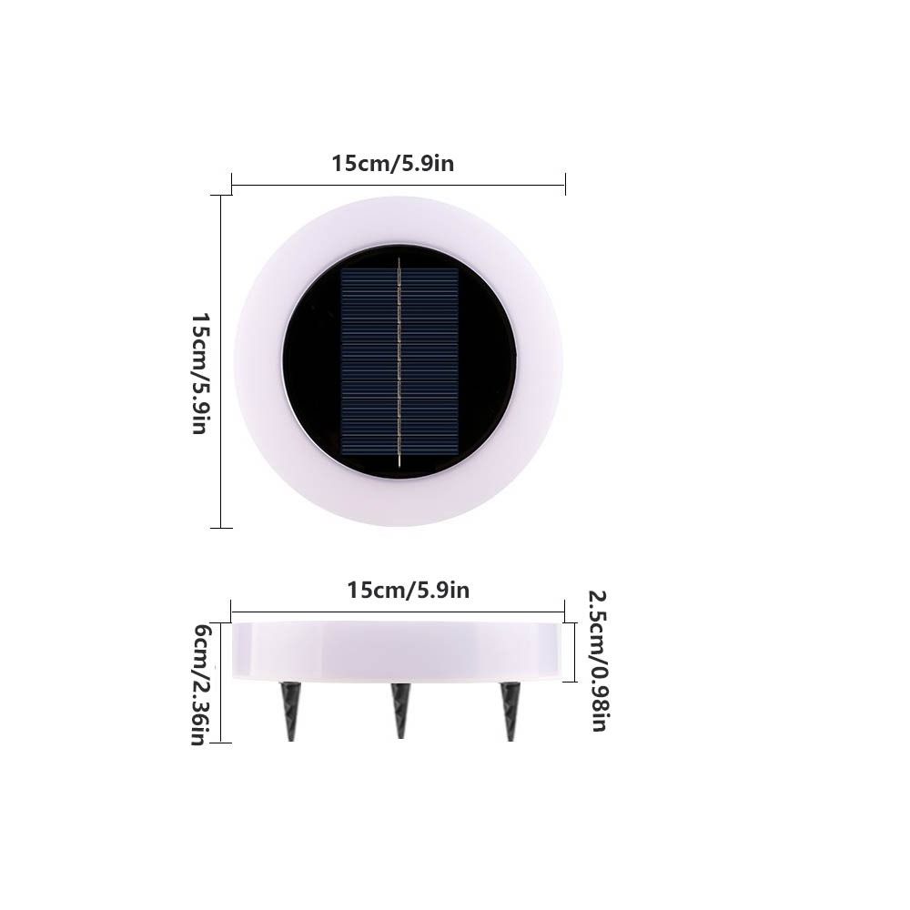 2PCS Waterproof Solar Garden Lawn  Lights Dual-purpose Wall Lamp  Decoration Lighting