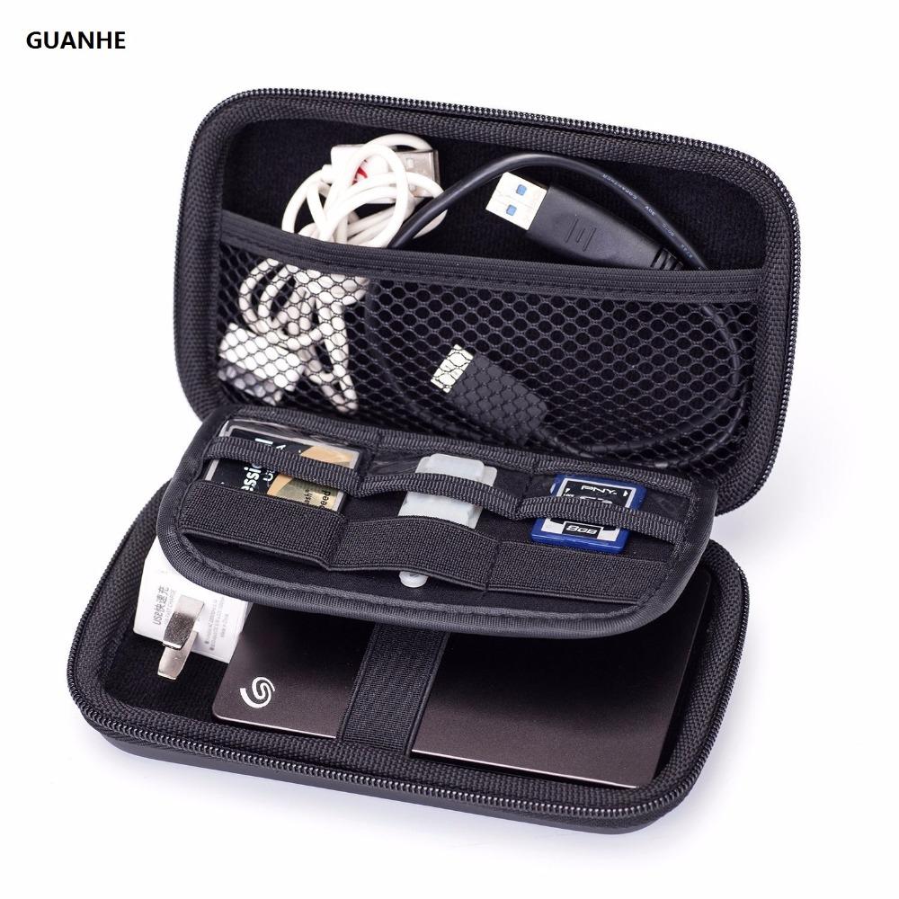 GUANHE Sada pouzder a organizérů pro elektronické příslušenství Kabel Powerbanka Pevný disk U Disk Přenosné pouzdro Chytrý telefon