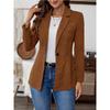 Women's 2025 Autumn and Winter New Corduroy Solid Color Suit Button Jacket