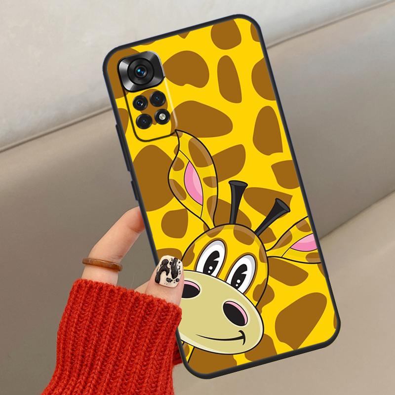 

Cute Cartoon Giraffe Case For Xiaomi Redmi Note 13 12 11 10 14 15 Pro Plus Cover For Redmi 15C 14C 10C 12C 13C 15 Redmi Note 9 Pro