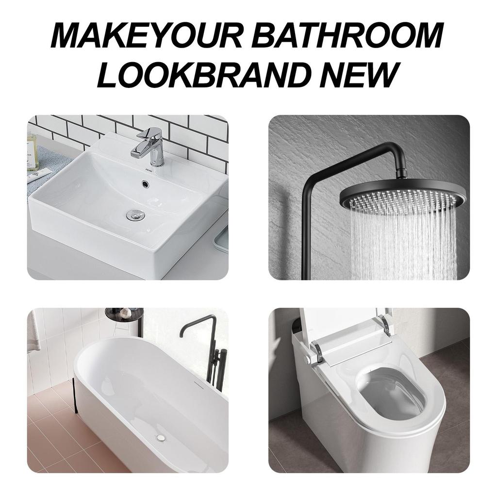 Jakehoe Bathroom Foam Cleaner Toilet Toilet Bathtub Sink Tile Stain Remover Cleaning Spray