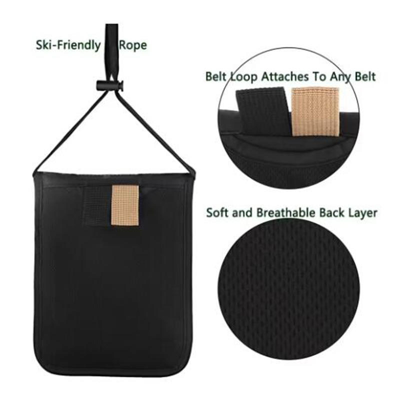 Multifunctional Passport Holder Neck Pouch for Women Men Lightweight Travel ID Card Holder Document Pouch Slim Crossbody Purse