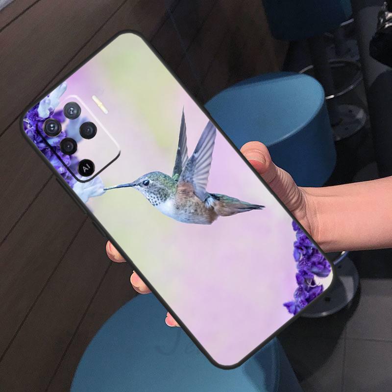 Hummingbird Case For Oppo A5 Pro A17 A57 A77 A60 A80 A40 A18 A38 A58 A78 A98 A96 A76 A16 A94 A74 A54 A15