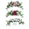 Elegant Rose Wreath with Green Leaf Party Garlands Spring Wreaths Suitable for Home Decors and Festival Celebration