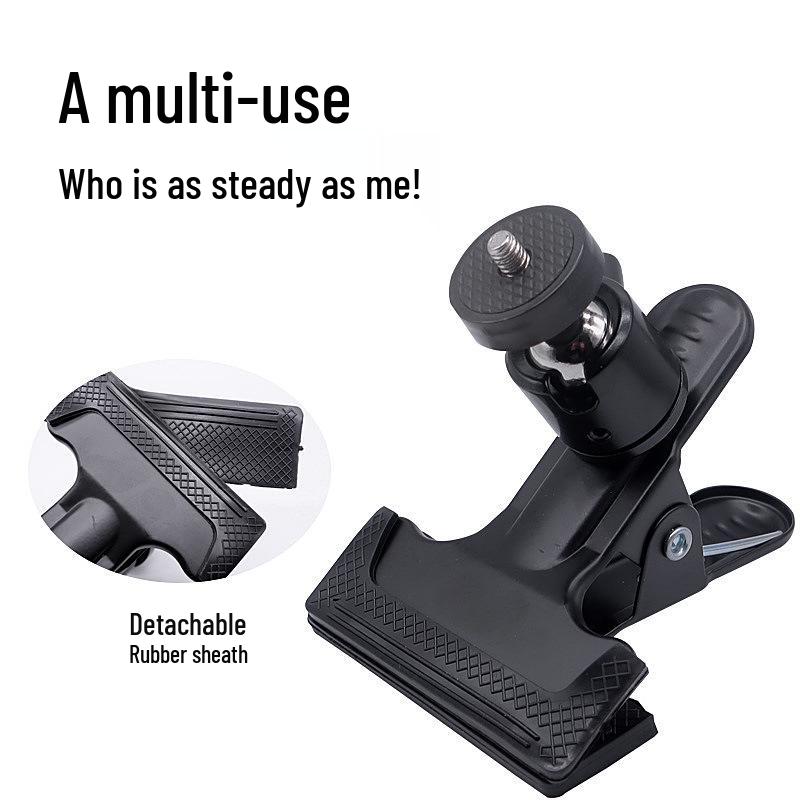 Metal Black Clip with Hook for Photography Backgrounds and Paper