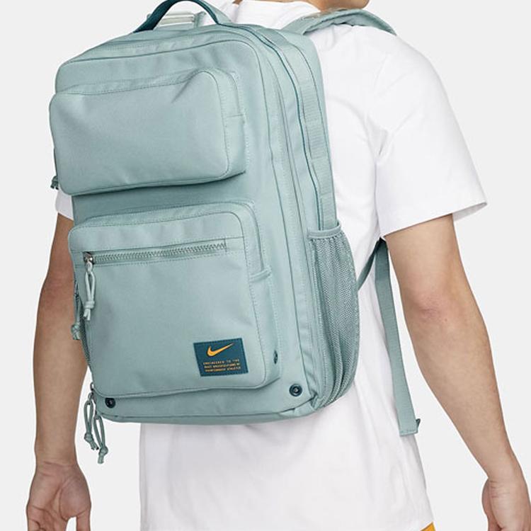 Nike Tréninkový velkokapacitní přenosný sportovní batoh s Air Cushion Unisex modrý CK2668-309