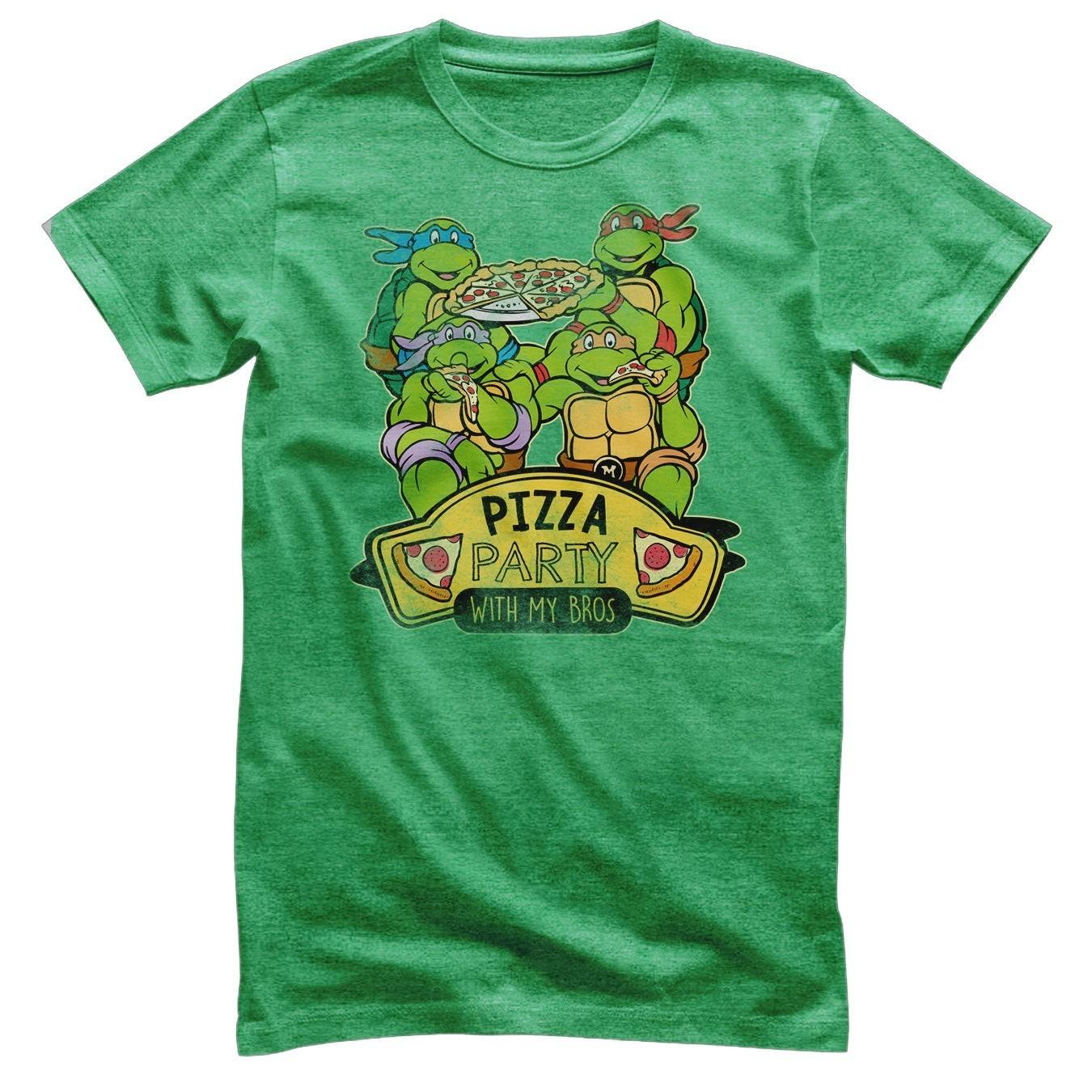 Authorized Teenage Mutant Ninja Turtles Pizza Party With My Bros Mens M