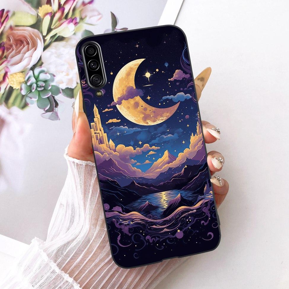 Pour Samsung Galaxy A90 5G Coque Silicone Mignon Mode Fleurs Peinte Drôle Coquille Pour Samsung A90 5G SM-A908B SM-A908N SM-A9080