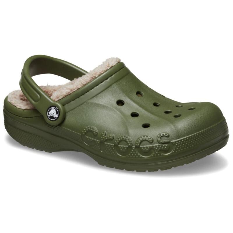 Crocs Baya Comfortable and Versatile Hole Shoes Unisex Green