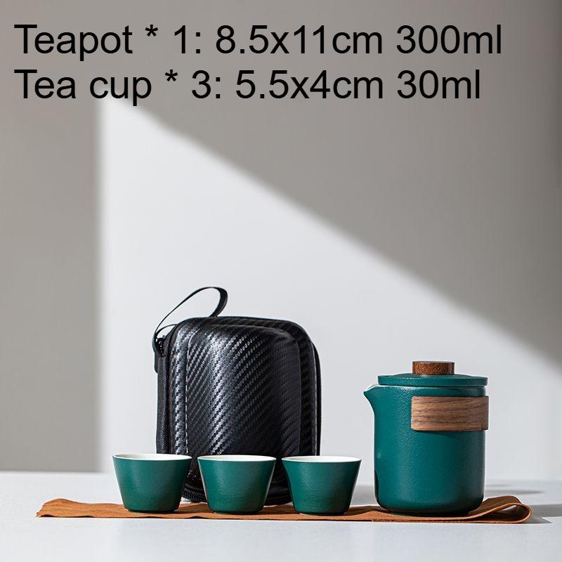 

Portable Camping Travel Tea Set Outdoor Tea Cup Portable Personal Teaset Teapot Kung Fu Tea Tasting Cup Drinking Utensils