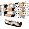 Large Gaming Mouse Pad XXL Cute Cats NonSlip Rubber Big New Mousepad Gamer Computer Laptop Office Keyboard Mat Extend Desk Pads