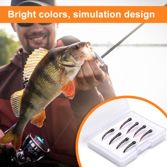 

1 комплект, универсальная приманка для поддельных насекомых, предотвращающая побег, компактная приманка из АБС-пластика для поддельных личинок, приманка для пресноводной рыбалки, принадлежности для рыбалки