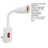 Lamp Holder LED Safety Easy Lights Safe Installation Reliable One Key Operation Flame-retardant Adjustable Rotating
