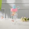 Water Bottle High Value Cute Plastic Cup Summer Girl Cartoon Flower Tea Cup Tea Separation Tea Cup Portable Sports Water Cup