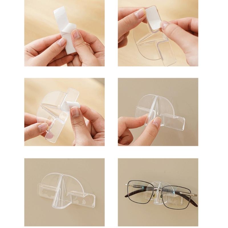 10Pcs Wall Mounted Eyeglasses Organizers Spectacles Storage Rack Glasses Display Holder Sunglass Stand Home Decoration
