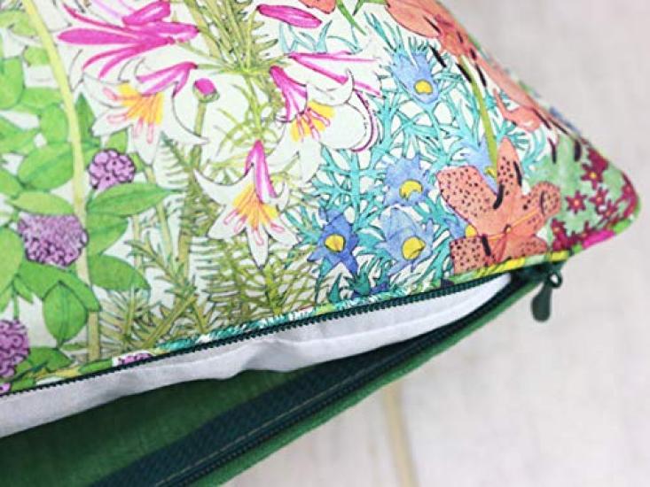 FLORET LONDON Cushion Cover 45x45cm Garden Green [LIBERTY PRINT] Alice's