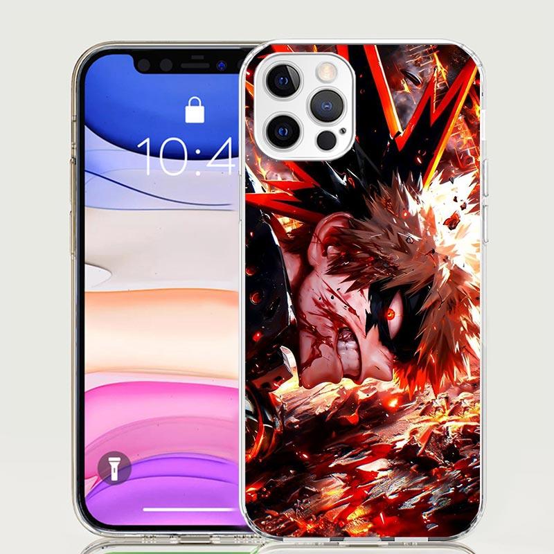 Bakugou Katsuki MHA My Hero Phone Case For iPhone 17 Air 16 15 Plus 11 14 Pro Max 13 Mini 12 7 8 + SE Pattern Art Customized Cov