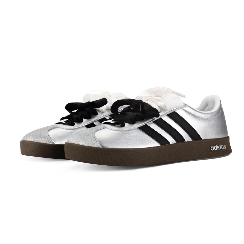 adidas VL COURT 2.0 Niedrige Skateboard-Schuhe Unisex Silber ID6015(Team119-)