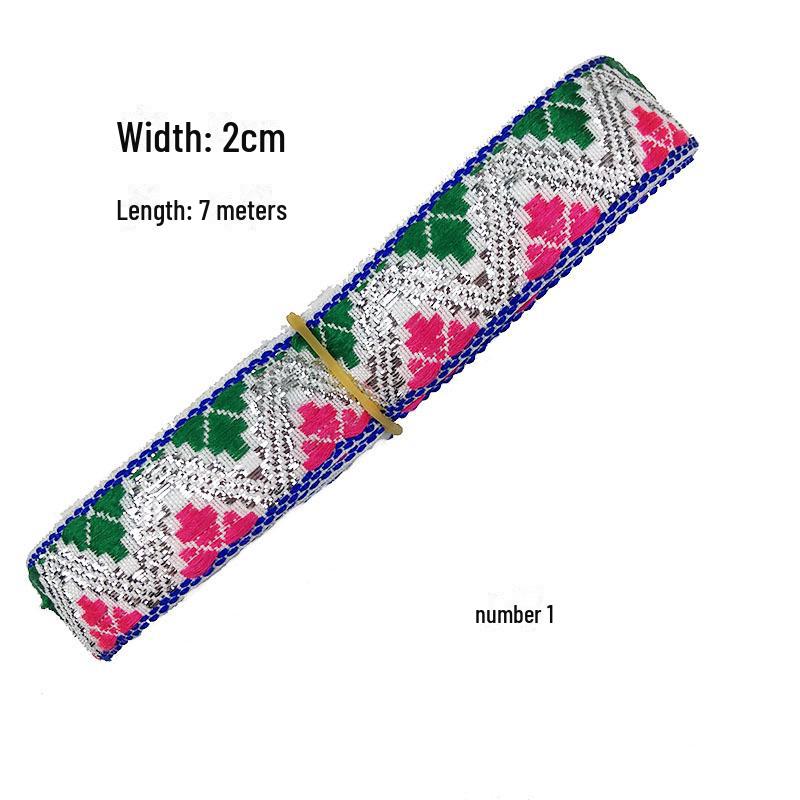 Pânză jacquard etnică: Accesorii și decorațiuni interioare Hanfu de 2 cm