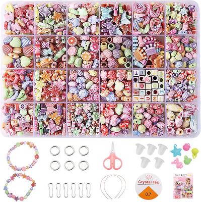 Children's Handmade Beaded Girls Wear Beads Educational Toys Diy Jewelry Bracelet Necklace Jewelry Around Beads Beads Set