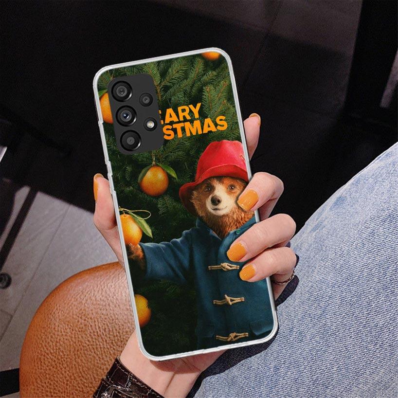 Cute P-PaddingtonS Bear Phone Case For Samsung Galaxy A52 A32 A22 A12 A51 A31 A50S A30S A20S A10S Note 20 Ultra 10 Plus S10 A72